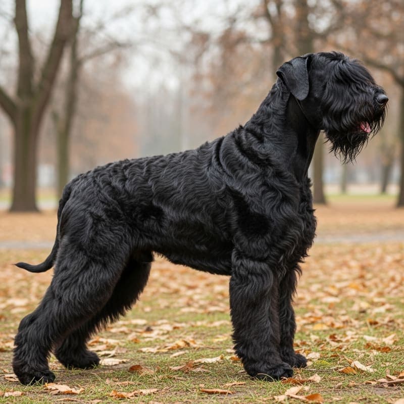 Czarny terier rosyjski