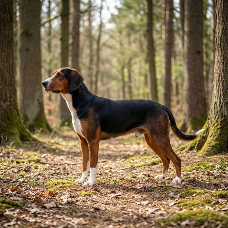 Gończy serbski trójkolorowy