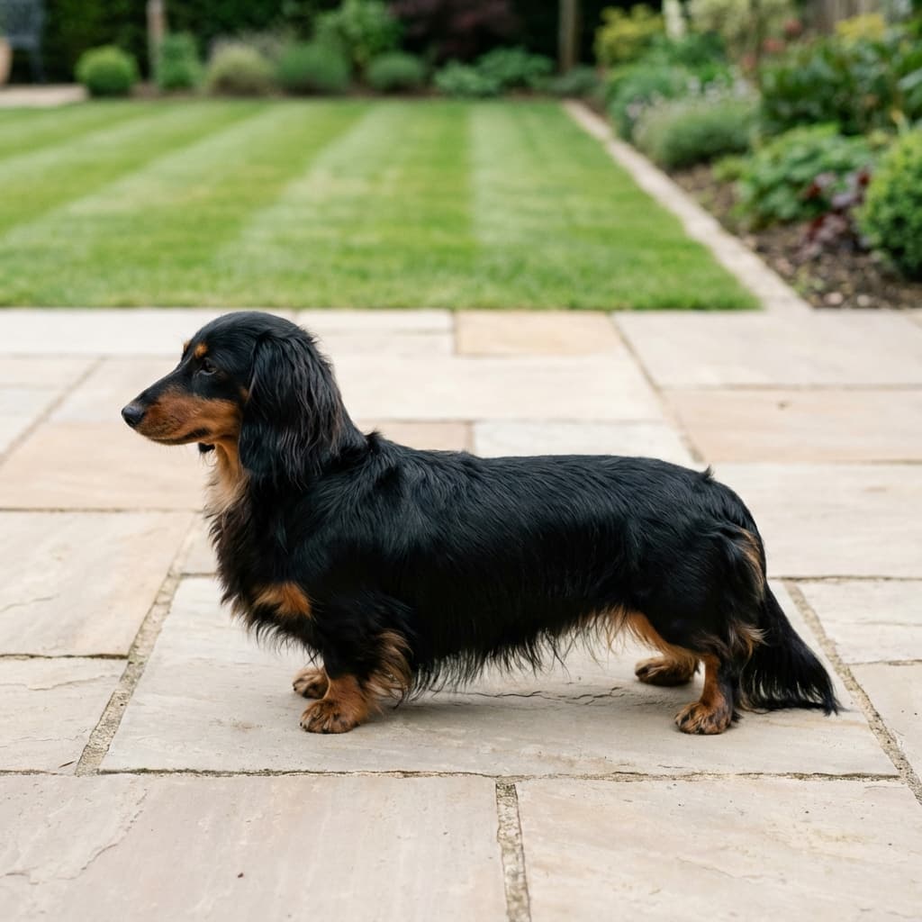 Jamnik długowłosy miniaturowy