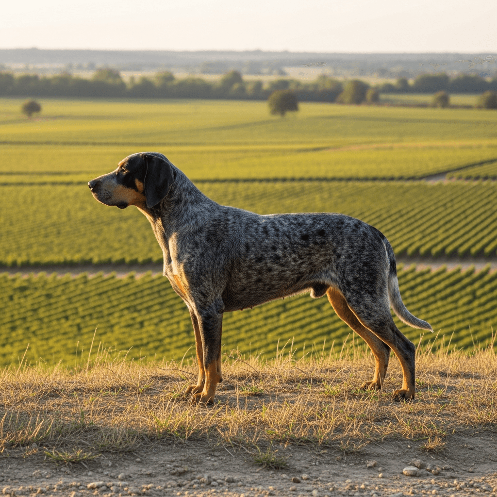 Mały błękitny gończy gaskoński